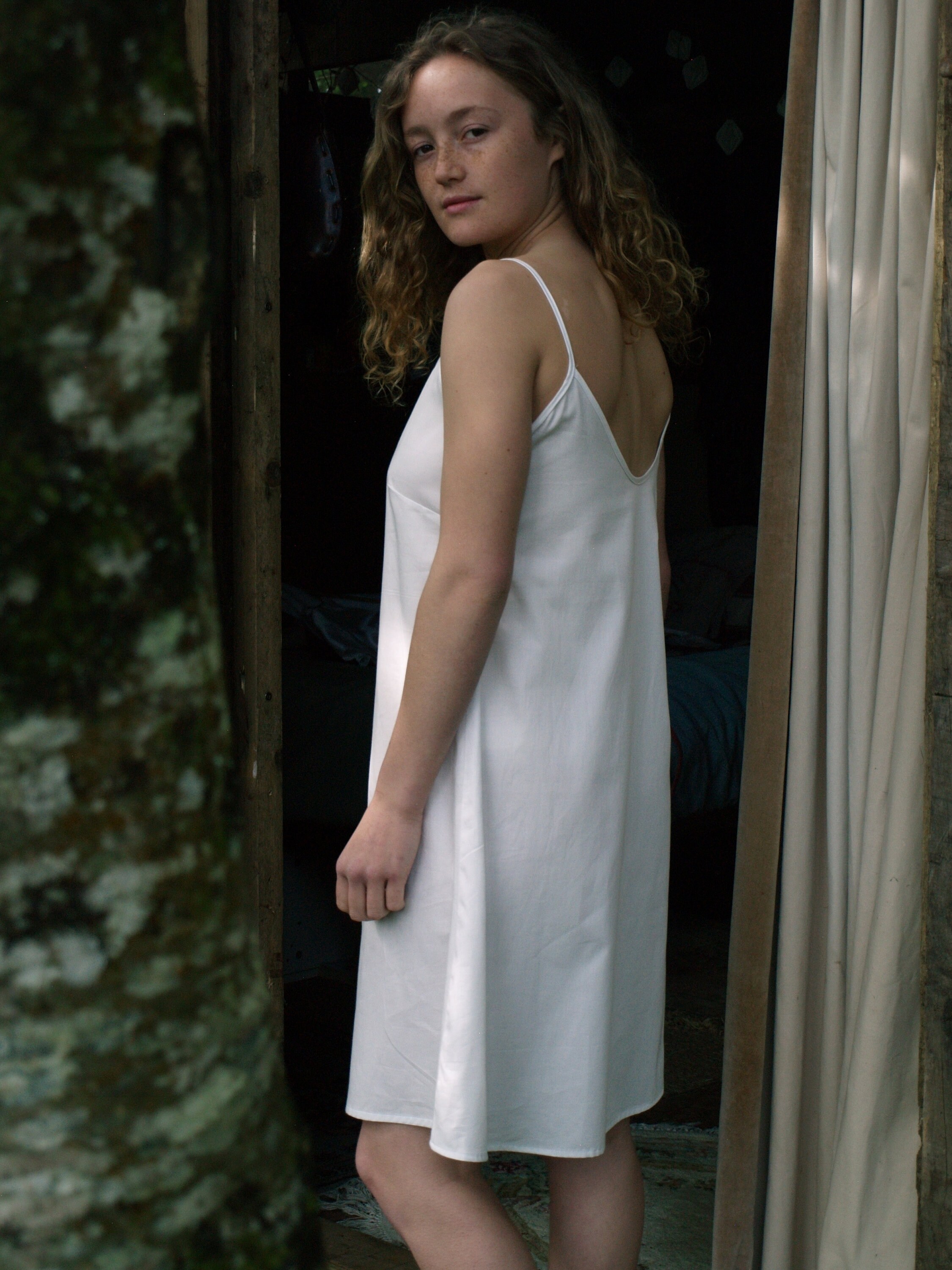 Organic Cotton Sateen Slip Dress: Handmade Cami Nightdress - Etsy