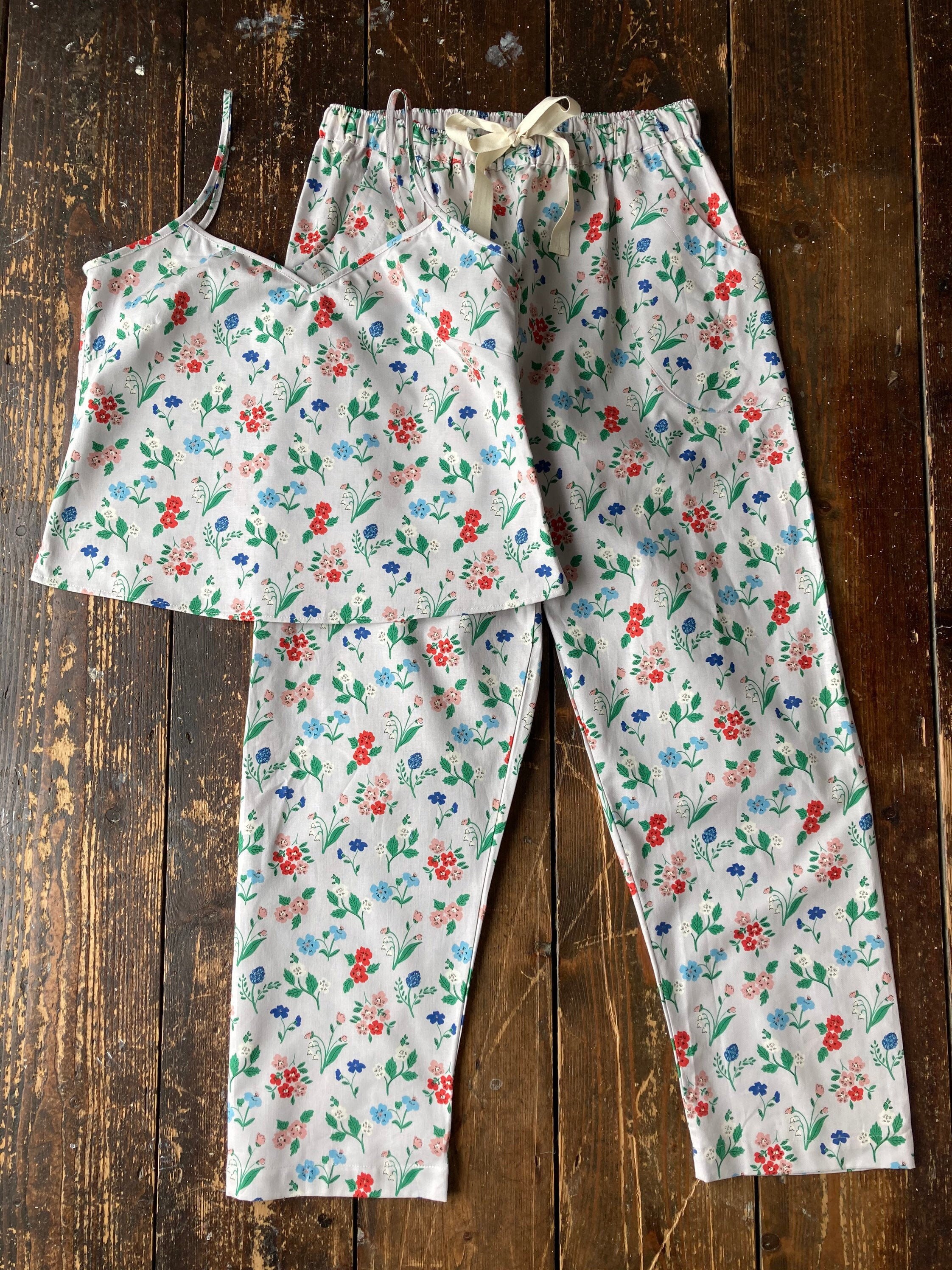 Floral Printed Pyjamas Sleepwear Pyjamas Womens Organic - Etsy UK