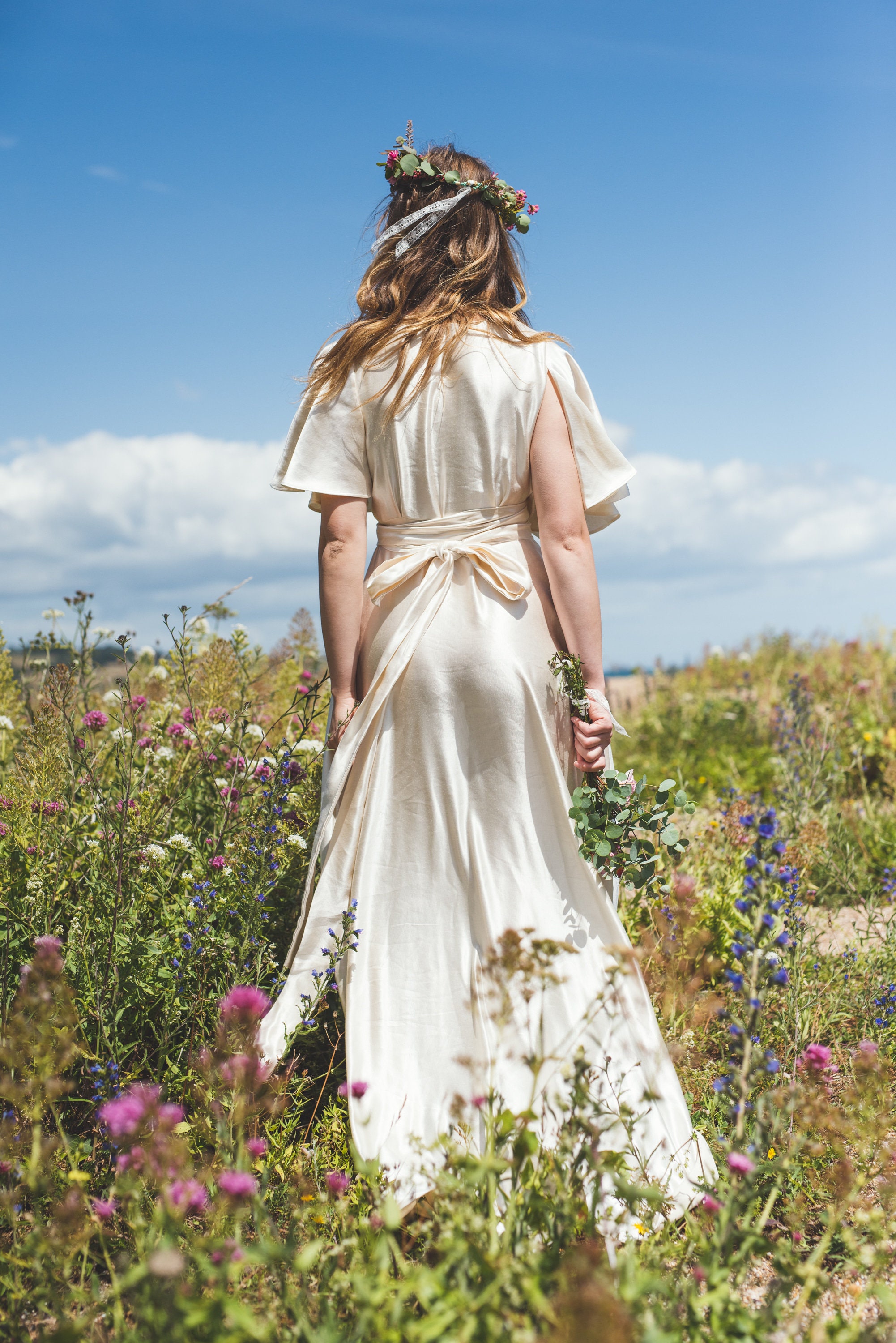 hemp silk wedding dress Hemp Silk Wedding Dress Zinnia Wedding Dress (Custom Made)