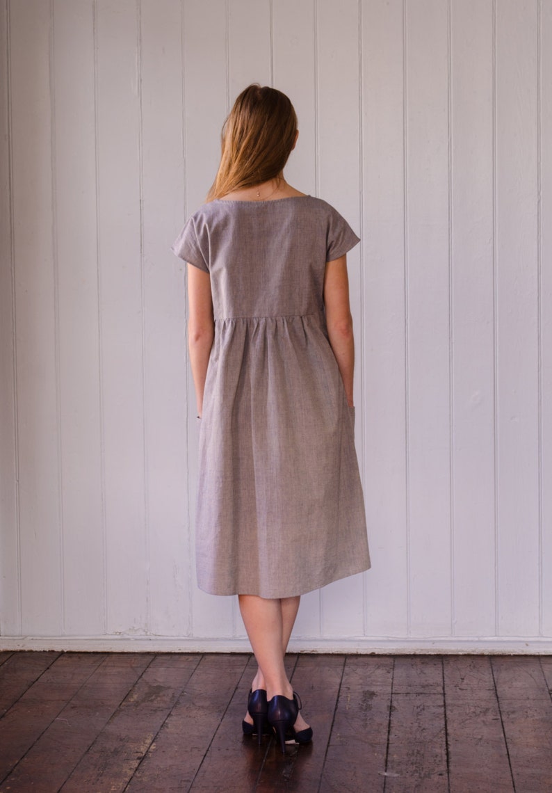 organic cotton smock dress