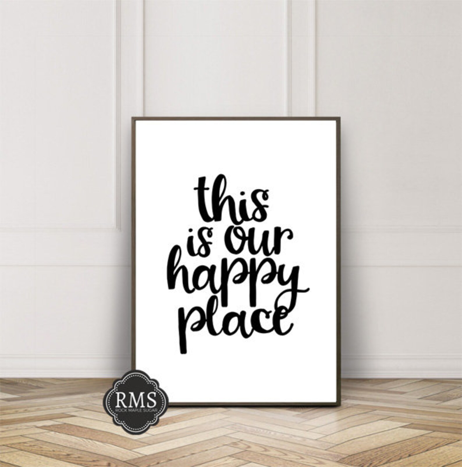 This is our Happy Place Modern Print Etsy