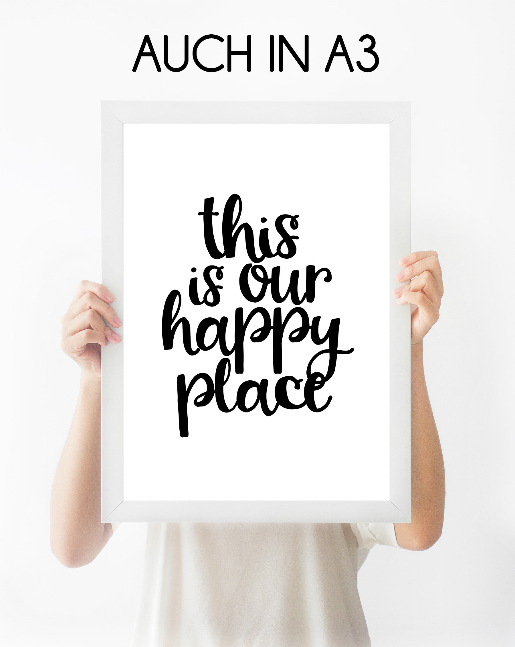 This is our Happy Place Modern Print Etsy