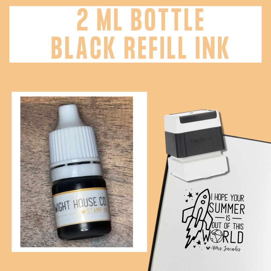 2ml Bottle Refill Ink | Custom Self Inking Stamp Ink - Etsy