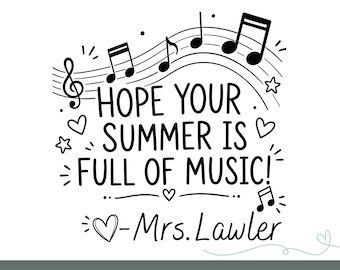 Music Yearbook Stamp | Self Inking | Custom