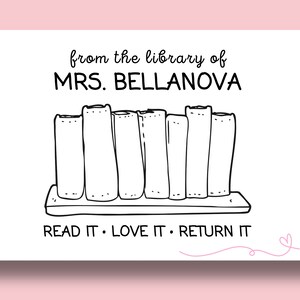 Personalized Book Stamp | Bookplate Stamp | Monogram Stamp |Self Inking Library Of Stamp | Book Lover Stamp | Reading Book Stamp