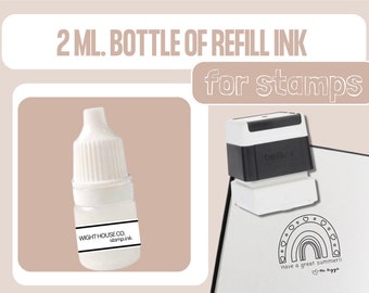 2ml Bottle Refill Ink | Custom Self Inking Stamp Ink