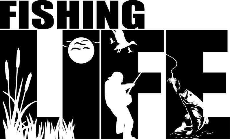 Download Bass Fishing SVG PNG Dxf Eps Cricut Cut File Digital ...