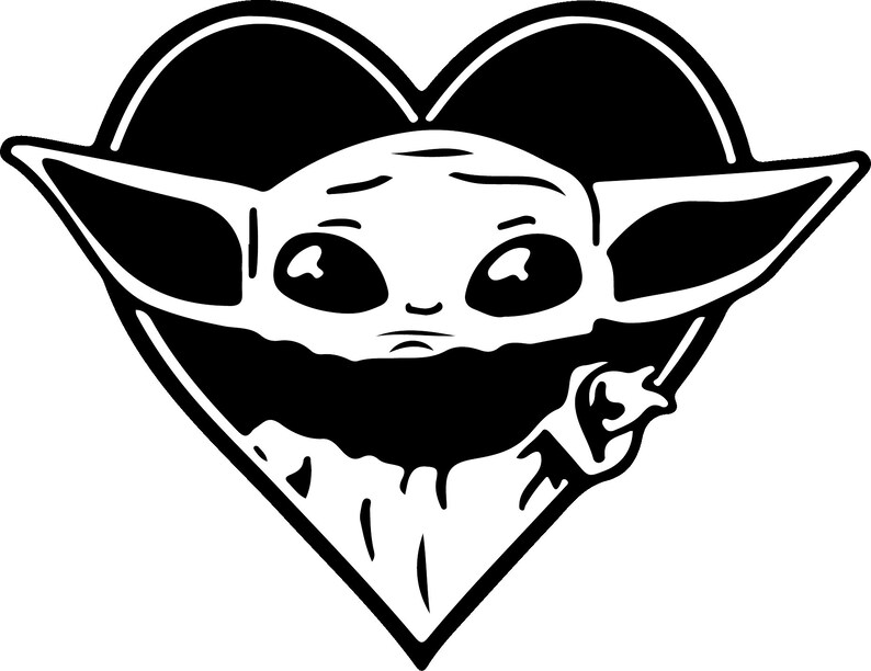 Bebé Yoda png svg Cricut Image Star Wars Art Collection ...