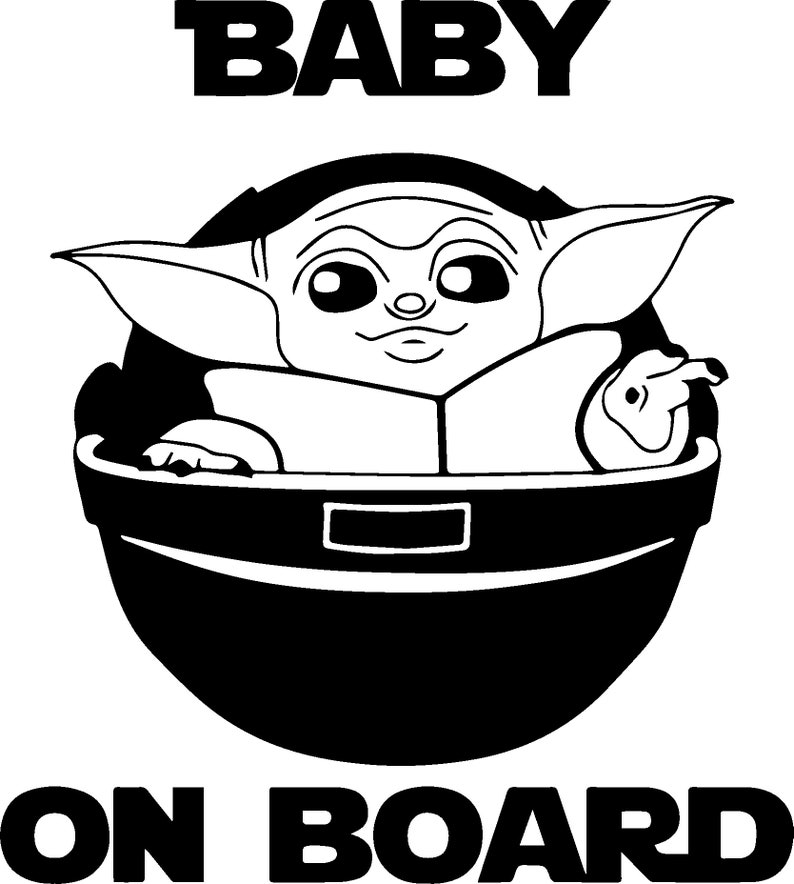 Download Baby Yoda png svg Cricut Image Star Wars Art Collection Baby | Etsy