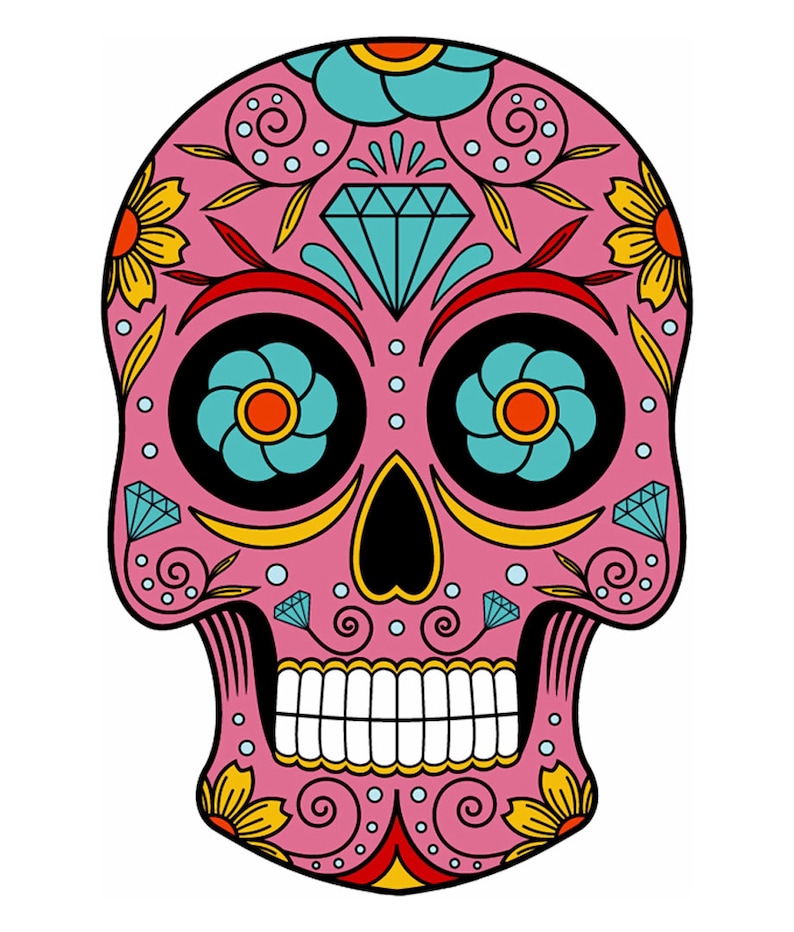Download Sugar Skull SVG PNG 34 Images Bundle Cricut Candy Skull ...