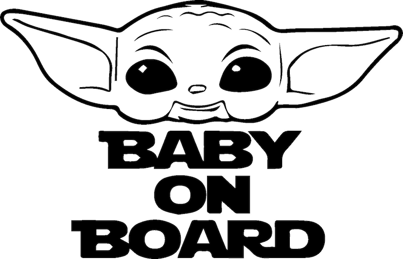 Baby Yoda png svg Cricut Image Star Wars Art Collection Baby | Etsy