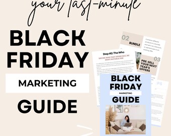 Your Last-Minute Black Friday Marketing Plan [Downloadable PDF Guide] for Bloggers and Business Owners