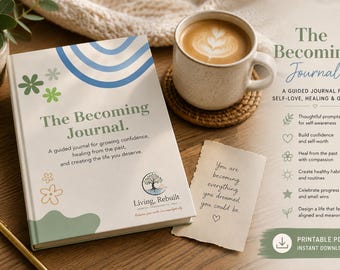 Guided Self-Love Journal | Confidence & Personal Growth Workbook | Healing Journal | Printable PDF