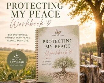 Boundary Workbook for People Pleasing | Self-Worth Workbook | Protecting My Peace | Printable PDF
