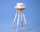 TEA FOR ONE table / white / yellow