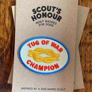 Embroidered Merit Badge/Patch | Tug Of War Champion