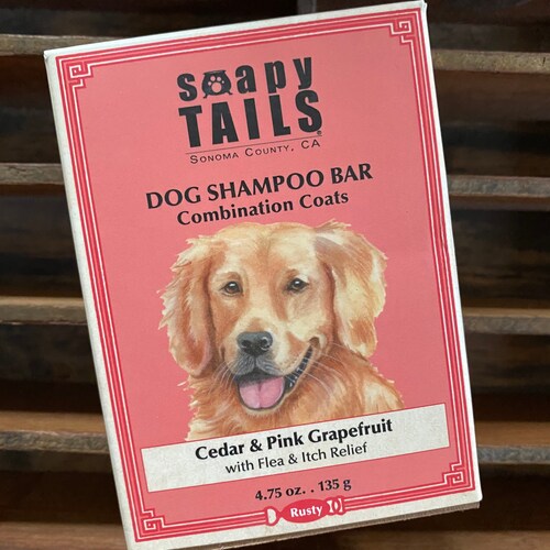 Dog Shampoo Bar Soapy Tails Puppy Coat in Oatmeal & Coconut Etsy