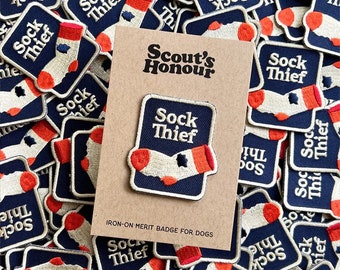 Embroidered Merit Badge/Patch | Sock Thief
