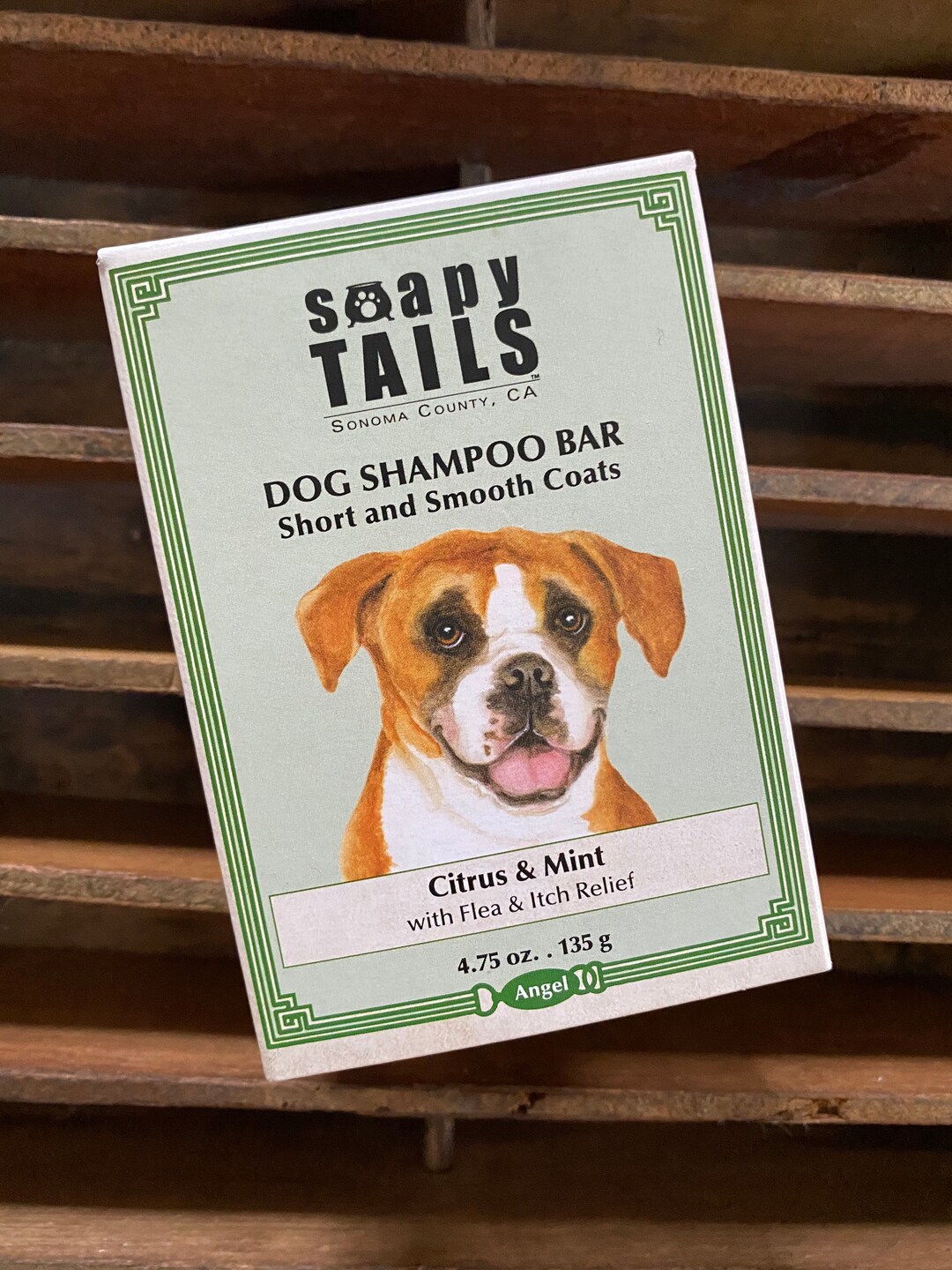 Dog Shampoo Bar Soapy Tails Smooth Coat in Citrus & Mint Etsy