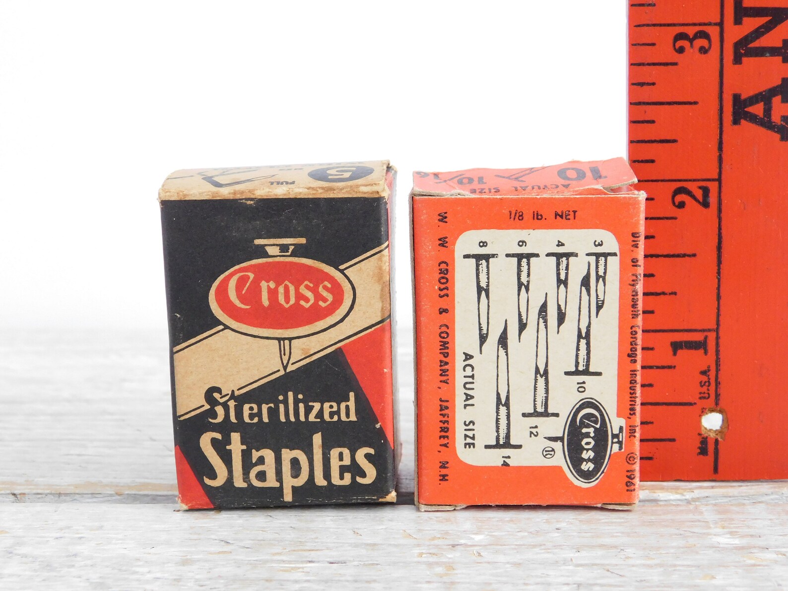 Vintage Cross Staples & Tacks in Original Boxes Retro Etsy