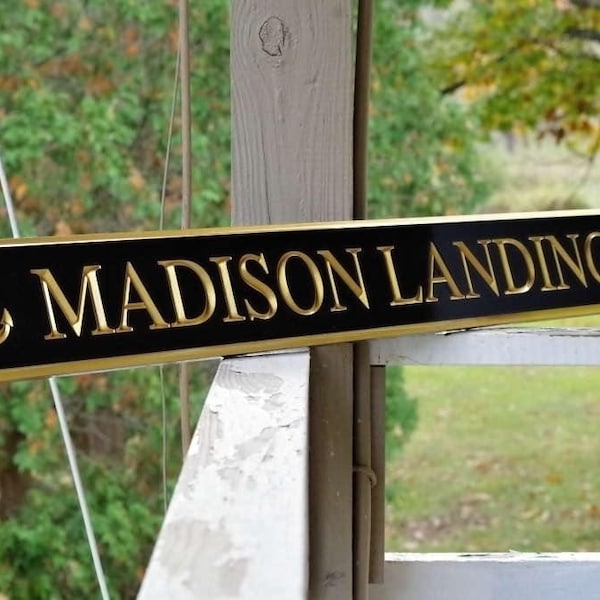 Custom Carved Quarterboard sign with Anchor image - Add your name or house name (Q43)