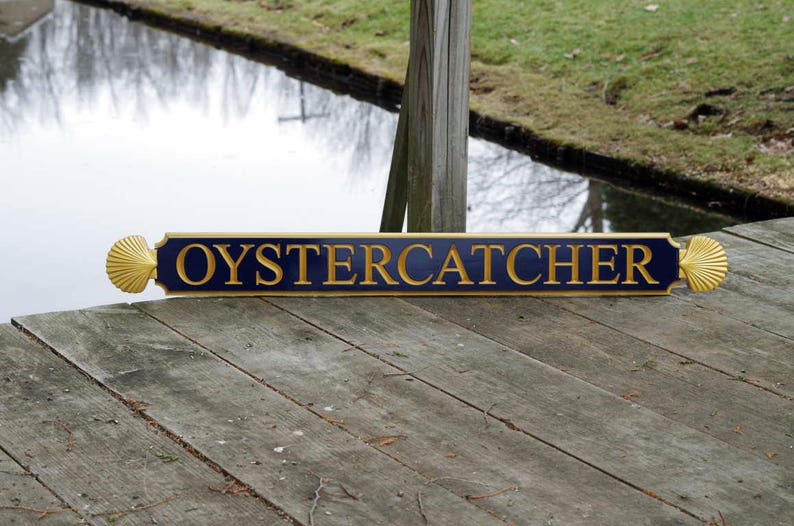 Nantucket Quarterboard Custom House Name Sign With Decorative Etsy