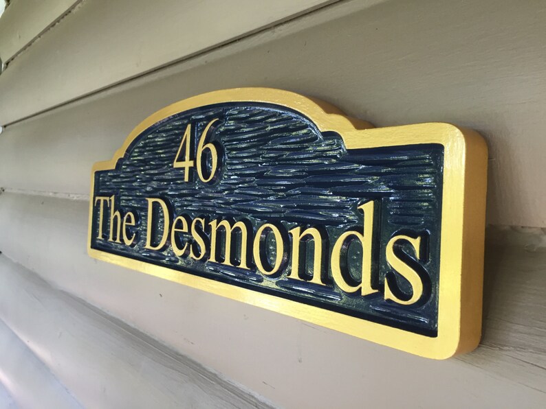Unique Custom Signs House Number Signs Custom Carved Etsy