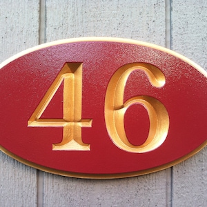 Custom Engraved House number Sign - Custom Address Signs (A29)