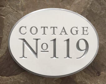 Address Number sign for Cottage, Home, or Business - Made to Order (A102)