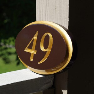 Custom Engraved House number Sign -  Address Signs made to order (A110)