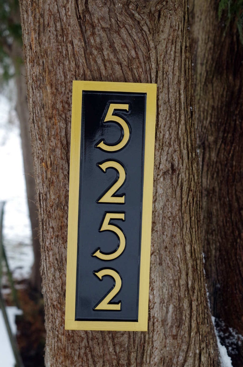 Vertical Address Sign Create Your Own House Number Custom Etsy