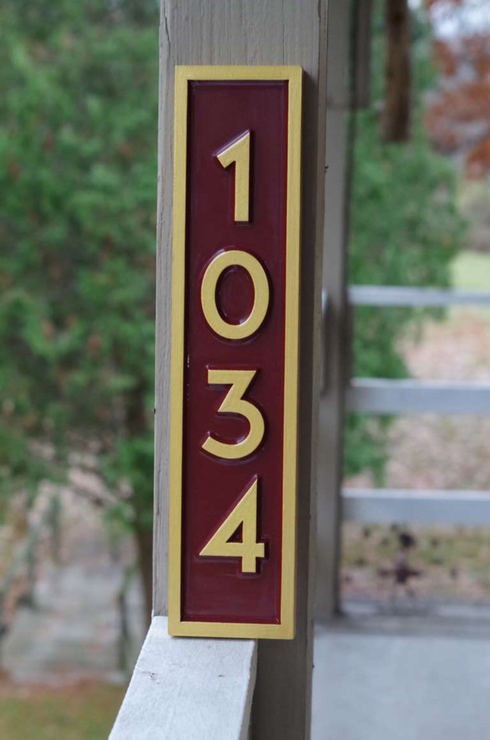 Vertical Address Sign Create Your Own House Number Custom Etsy