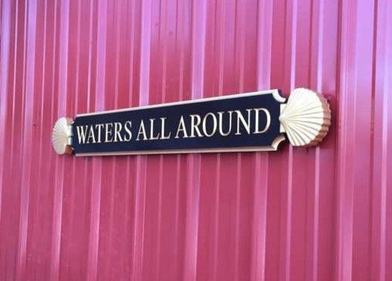 Nantucket Quarterboard Custom House Signs With Decorative