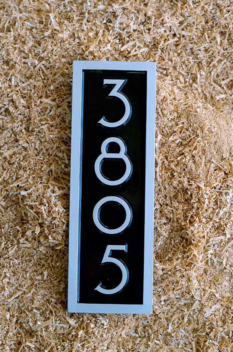 Vertical Address Sign Create Your Own House Number Custom Etsy