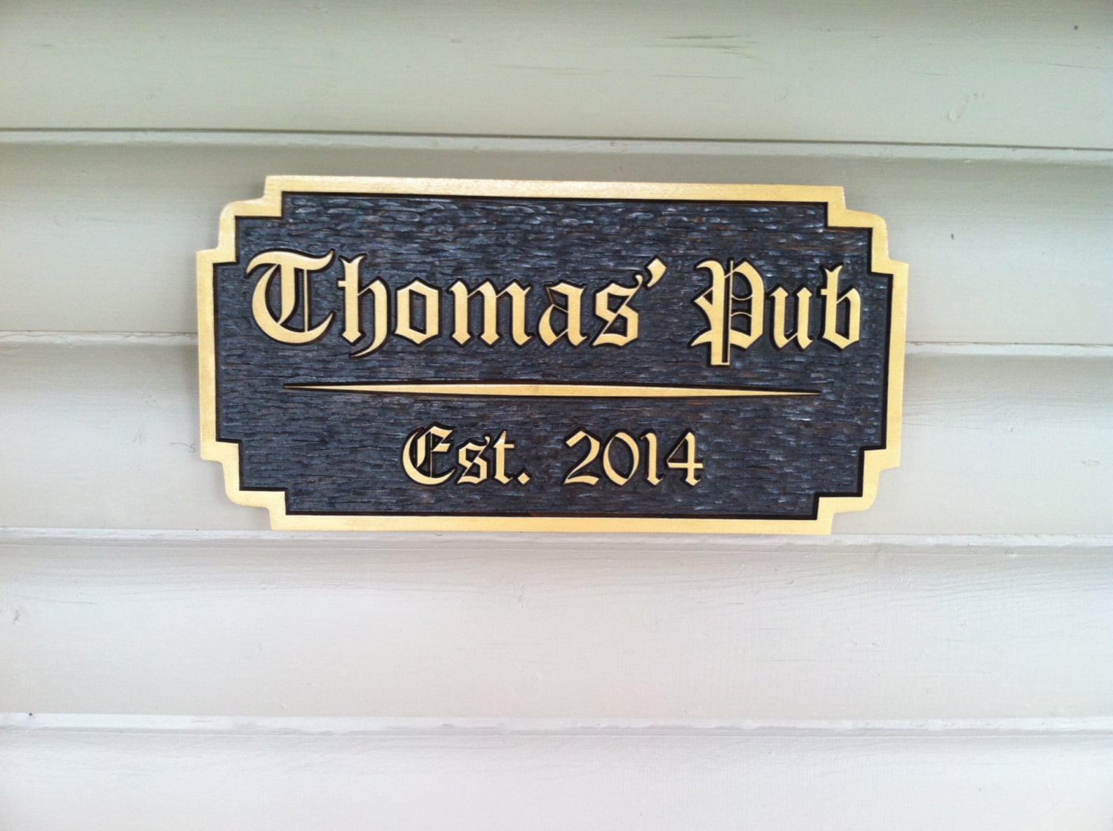 Personalized Old English Bar / Pub Sign - Custom Cedar Signs ...