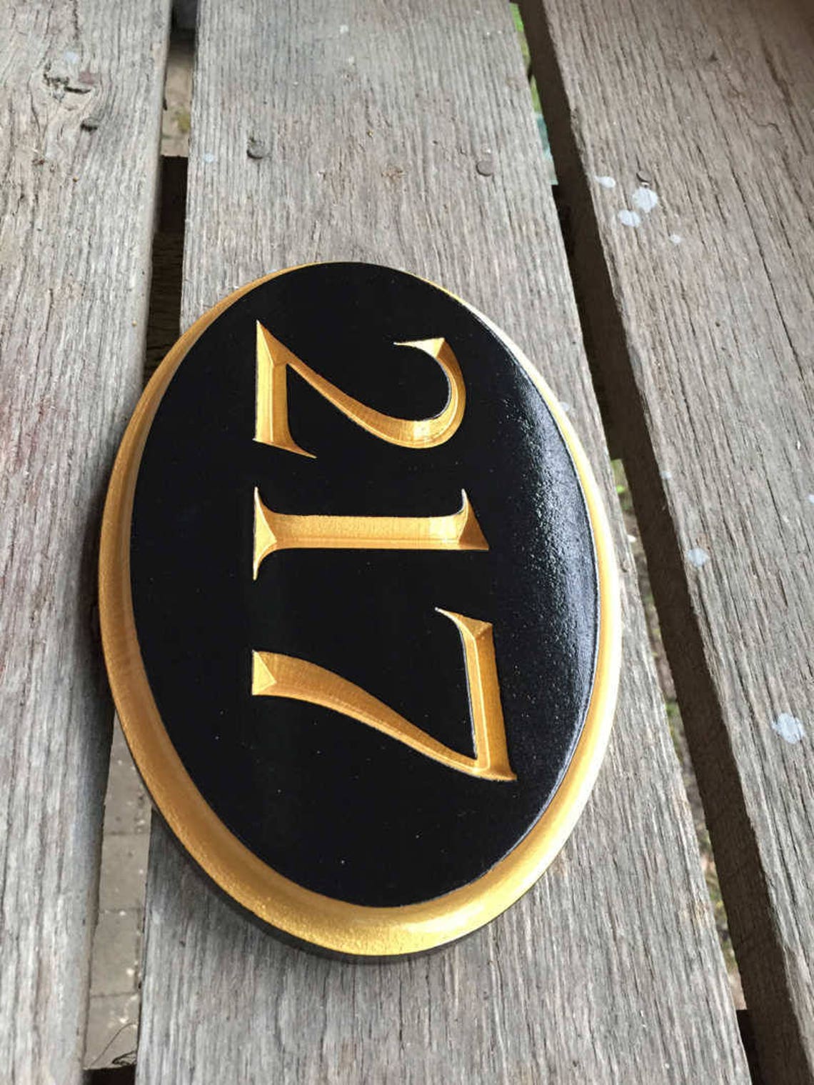 House Number Plaque Custom Numbers for Home Custom Carved | Etsy