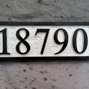 Customize Your Own Address Marker - Personalized House Number Sign - Custom Carved Signs (HN66)