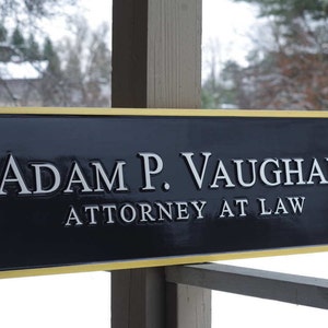 Add Your Name - Professional Business Signs - Custom Carved Dimensional PVC or Cedar signs (B78)