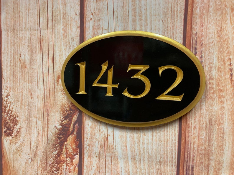 House Number Plaque Custom Numbers for Home Custom Carved Etsy