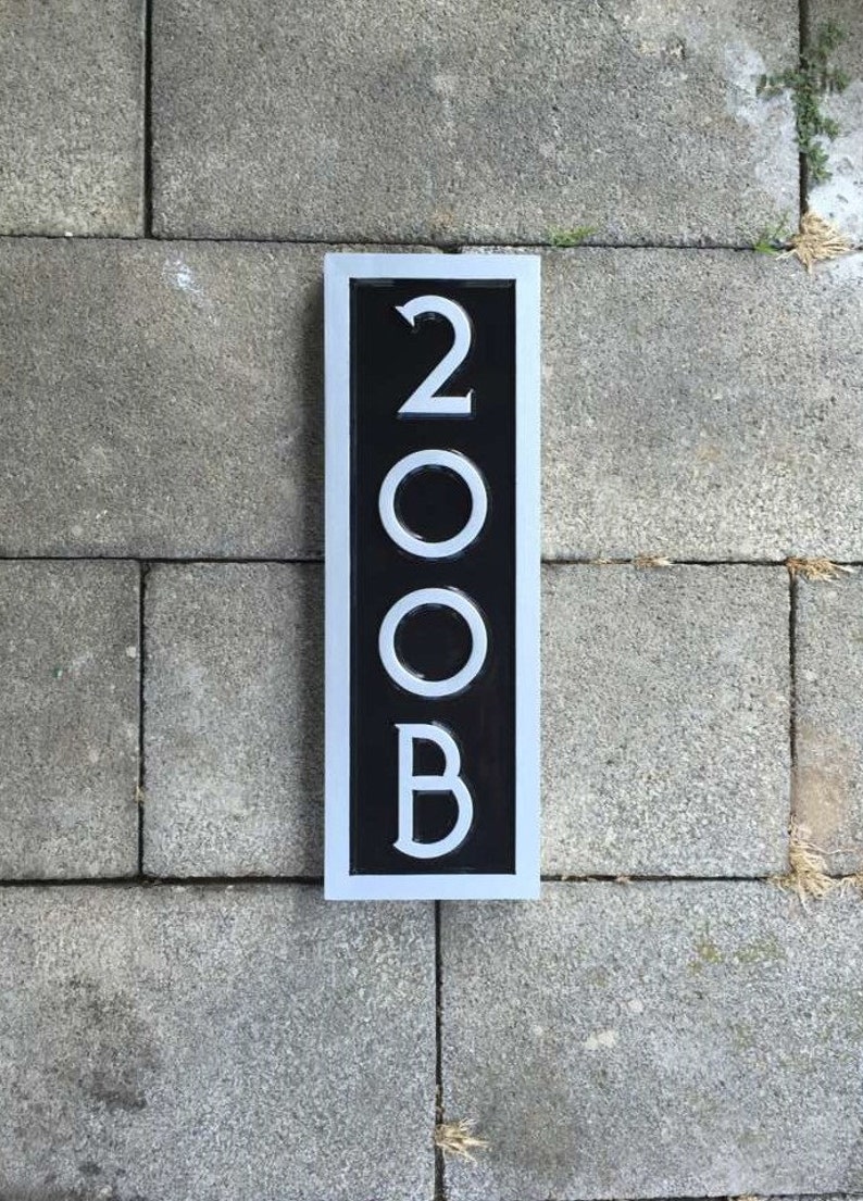 Vertical Address Sign Create your own House number with Etsy