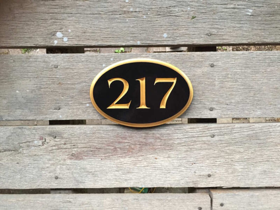 House Number Plaque Custom Numbers for Home Custom Carved | Etsy