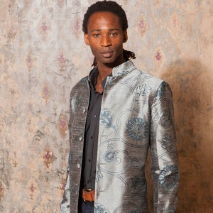 Mens silk casual jackets on sale