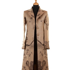 Women's Cashmere Coat Brown Natural Earthy Long Silk - Etsy UK