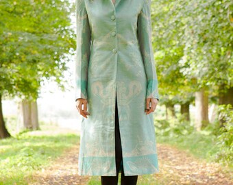 Damen Kaschmir Mantel, braun, Orange, rot, Seide, bestickt, Blumen, Jacke, natur, Eco, Hochzeitsgast, Mutter der Braut, Formal Damen Kaschmir Mantel, braun, Orange, rot, Seide, bestickt, Blumen, Jacke, natur, Eco, Hochzeitsgast, Mutter der Braut, Formal