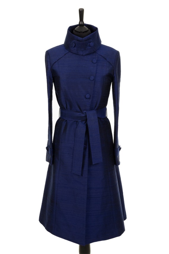 Silk trench coat dress new arrivals