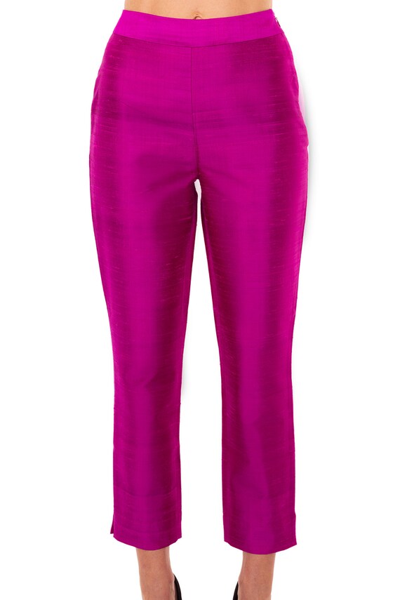 Silk cheap cigarette pants