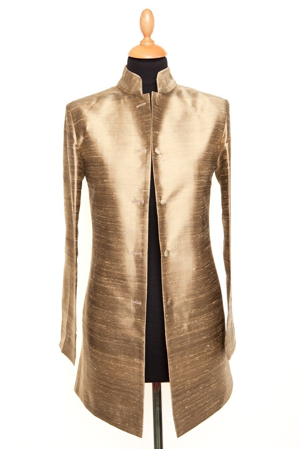 silk longline jacket