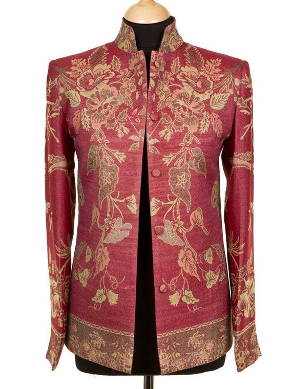 pink short jacket for wedding