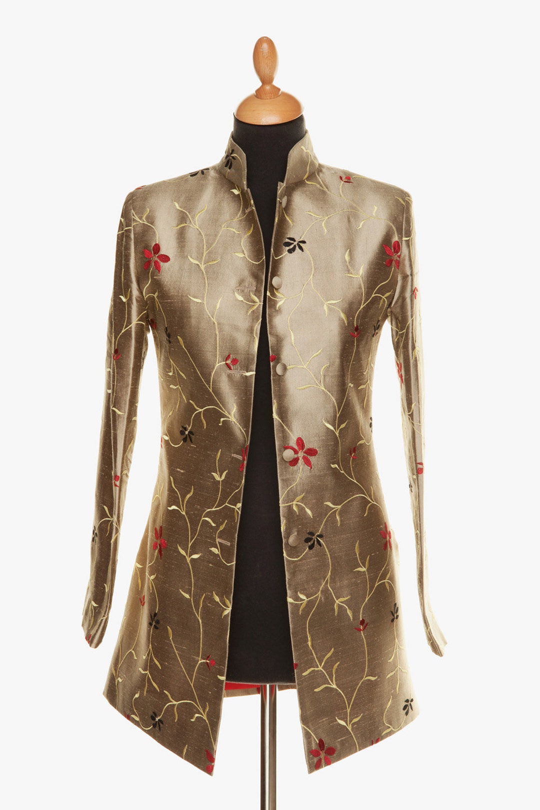 Silk Jacket, Long Ladies Silk Coat, Embroidered, Handmade, Mother of the Bride, Bridal, Occasion, Formal, Christening, Plus Size, Petite - Etsy Silk Jacket, Long Ladies Silk Coat, Embroidered, Handmade, Mother of the Bride, Bridal, Occasion, Formal, Christening, Plus Size, Petite - Etsy