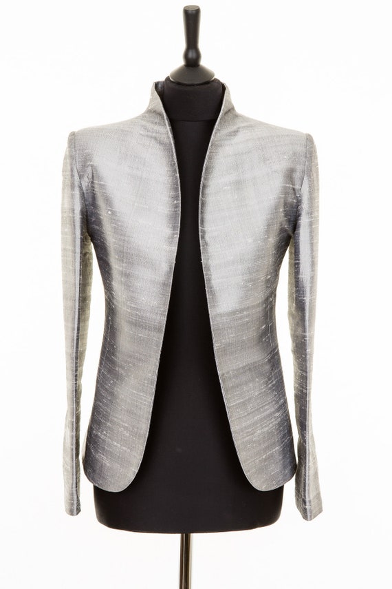 zuiger Overeenkomstig met Donder Dames zilveren ruwe zijden blazer jas moeder van de - Etsy Nederland zuiger Overeenkomstig met Donder Dames zilveren ruwe zijden blazer jas moeder van de - Etsy Nederland